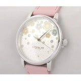 Coach Perry Silver Dial Pink Leather Strap Watch For Women - 14503325 Authentic Buy Shop Now