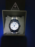 Guess Luna Diamonds White Dial White Rubber Strap Watch for Women - W0653L2 Authentic Buy Shop Now
