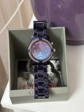 Guess Confetti Diamonds Purple Dial Purple Steel Strap Watch for Women - W0774L4 Authentic Buy Shop Now