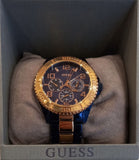Guess BFF Multifunction Blue Dial Two Tone Steel Strap Watch for Women - W0231L6 Authentic Buy Shop Now