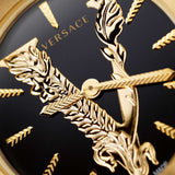 Versace Virtus Quartz Black Dial Black Leather Strap Watch for Women - VEHC00119 Authentic Buy Shop Now