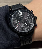 Guess Marina Chronograph Black Dial Black Rubber Strap Watch for Women - W1025L3 Authentic Buy Shop Now