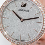 Swarovski Cosmopolitan Diamond Powder Silver Dial Rose Gold Steel Strap Watch for Women - 5517803 Authentic Buy Shop Now