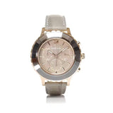 Swarovski Octea Lux Chrono Grey Dial Grey Leather Strap Watch for Women - 5452495 Authentic Buy Shop Now