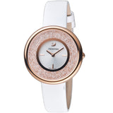 Swarovski Crystalline Pure White Dial White Leather Strap Watch for Women - 5376083 Authentic Buy Shop Now