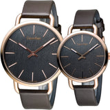 Calvin Klein Even Grey Dial Brown Leather Strap Watch for Women - K7B216G3 Authentic Buy Shop Now