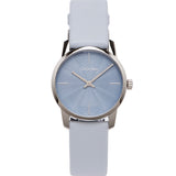 Calvin Klein City Blue Dial Blue Leather Strap Watch for Women - K2G231VN Authentic Buy Shop Now