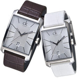 Calvin Klein Window White Dial White Leather Strap Watch for Women - K2M23120 Authentic Buy Shop Now