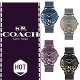 Coach Perry Purple Dial Purple Mesh Bracelet Watch for Women - 14503823 Authentic Buy Shop Now