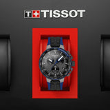 Tissot T Race Cycling Black Dial Two Tone Rubber Strap Watch For Men - T111.417.37.441.06 Authentic Buy Shop Now