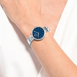 Swarovski Cosmopolitan Blue Dial Silver Steel Strap Watch for Women - 5517790 Authentic Buy Shop Now