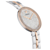 Swarovski Cosmopolitan Crystals Silver Dial Two Tone Steel Strap Watch for Women - 5644081 Authentic Buy Shop Now