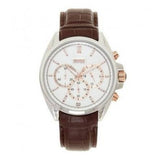 Hugo Boss Driver Quartz Silver Dial Brown Leather Strap Watch For Men - HB1512881 Authentic Buy Shop Now