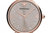 Emporio Armani Gianni T Bar Grey Dial Two Tone Steel Strap Watch For Women - AR1840 Authentic Buy Shop Now