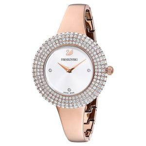 Swarovski Crystal Rose Silver Dial Rose Gold Steel Strap Watch for Women - 5484073 Authentic Buy Shop Now