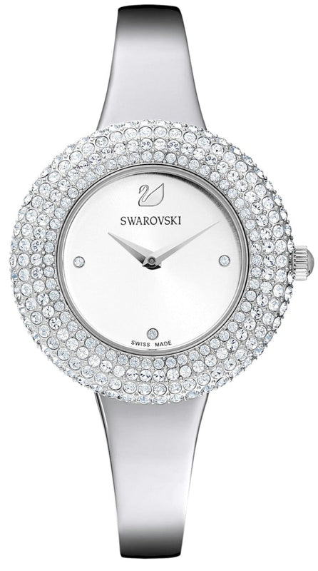 Swarovski Crystal Rose Silver Dial Silver Steel Strap Watch for Women - 5483853 Authentic Buy Shop Now