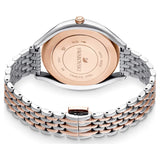 Swarovski Crystalline Aura White Dial Two Tone Mesh Strap Watch for Women - 5644075 Authentic Buy Shop Now