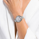 Swarovski Crystalline Aura Silver Dial Silver Steel Strap Watch for Women - 5519462 Authentic Buy Shop Now