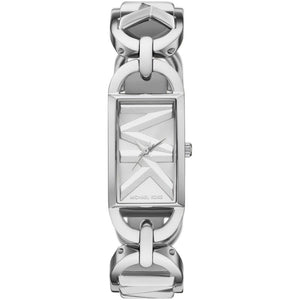 Michael Kors Empire Three Hand Silver Dial Silver Steel Strap Watch For Women - MK7407 Authentic Buy Shop Now
