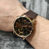 Tommy Hilfiger Kane Brown Dial Brown Leather Strap Watch for Men - 1710400 Authentic Buy Shop Now