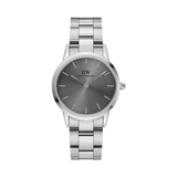 Daniel Wellington Link Grey Dial Silver Steel Strap Watch For Men - DW00100328 Authentic Buy Shop Now