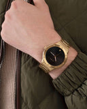 Guess Scope Quartz Black Dial Gold Steel Strap Watch for Men - GW0427G2 Authentic Buy Shop Now