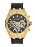 Guess Continental Black Dial Black Rubber Strap Watch for Men - GW0262G2 Authentic Buy Shop Now