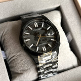 Citizen Tsuyosa Automatic Camouflage Black Dial Black Steel Strap Watch For Men - NJ0155-87E Authentic Buy Shop Now