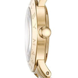 Marc Jacobs Amy Glitz Black Dial Gold Steel Strap Watch for Women - MBM3334 Authentic Buy Shop Now