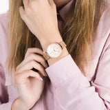Fossil Jacqueline Quartz Rose Gold Dial Rose Gold Mesh Strap Watch for Women - ES4628 Authentic Buy Shop Now