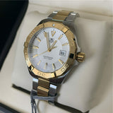 Tag Heuer Aquaracer Silver Dial Two Tone Steel Strap Watch for Women - WBD1120.BB0930 Authentic Buy Shop Now