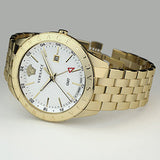 Versace Univers Quartz White Dial Gold Steel Strap Watch for Men - VEBK00518 Authentic Buy Shop Now