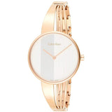 Calvin Klein Drift White Dial Rose Gold Steel Strap Watch for Women - K6S2N616 Authentic Buy Shop Now
