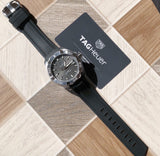 Tag Heuer Aquaracer Caliber 5 Automatic Black Dial Black Rubber Strap Watch for Men - WAY2113.FT8021 Authentic Buy Shop Now