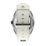 Gucci Sync XXL White Dial White Rubber Strap Watch For Men - YA137102 Authentic Buy Shop Now