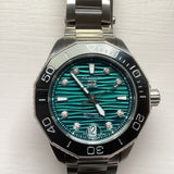Tag Heuer Aquaracer Professional 300 Automatic Diamonds Green Dial Silver Steel Strap Watch for Women - WBP231K.BA0618 Authentic Buy Shop Now