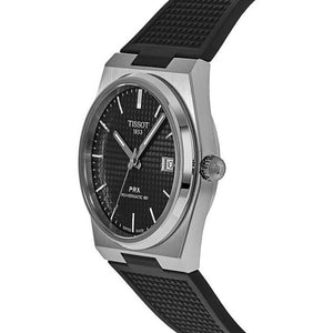 Tissot PRX Powermatic 80 Black Dial Black Rubber Strap Watch for Men - T137.407.17.051.00 Authentic Buy Shop Now