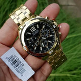 Guess Surge Chronograph Black Dial Silver Steel Strap Watch for Men - W1258G1 Authentic Buy Shop Now