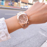 Michael Kors Bradshaw Chronograph Rose Gold Dial Rose Gold Steel Strap Watch for Women - MK5799 Authentic Buy Shop Now