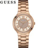 Guess Madison Diamonds White Dial Rose Gold Steel Strap Watch for Women - W0637L3 Authentic Buy Shop Now