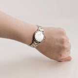 Marc Jacobs Baker White Dial Two Tone Steel Strap Watch for Women - MBM3331 Authentic Buy Shop Now