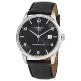 Tissot Luxury Powermatic 80 Black Dial Black Leather Strap Watch For Men - T086.407.16.057.00 Authentic Buy Shop Now
