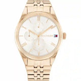 Tommy Hilfiger Monica Quartz White Dial Gold Steel Strap Watch For Women - 1782593 Authentic Buy Shop Now