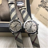 Burberry The City Nova Beige Dial Grey Leather Strap Watch for Women - BU9023 Authentic Buy Shop Now