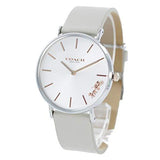 Coach Perry White Dial White Leather Strap Watch for Women - 14503117 Authentic Buy Shop Now