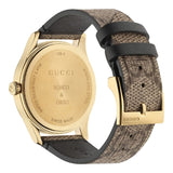 Gucci G Timeless Brown Dial Brown Leather Strap Watch For Women - YA1264056 Authentic Buy Shop Now