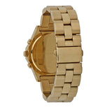 Marc Jacobs Blade Chronograph Blue Dial Gold Steel Strap Watch for Women - MBM3307 Authentic Buy Shop Now