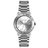 Calvin Klein Steady Silver Dial Silver Steel Strap Watch for Women - K7Q21146 Authentic Buy Shop Now