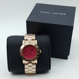 Marc Jacobs Amy Purple Dial Rose Gold Steel Strap Watch for Women - MBM8618 Authentic Buy Shop Now