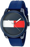 Tommy Hilfiger Denim Quartz Blue Dial Blue Rubber Strap Watch for Men - 1791322 Authentic Buy Shop Now